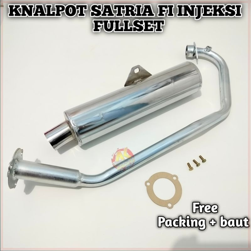 Knalpot Standar Satria FI injeksi Kenalpot Standar Satria New, Facelift Model CKD FU Suara Standar S