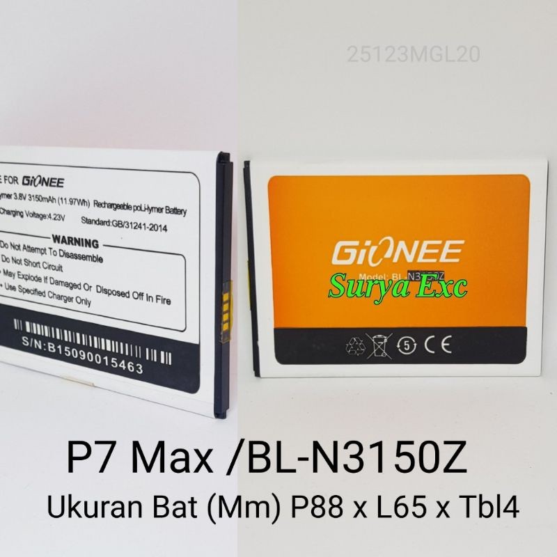 Baterai Gionee P7 Max Gione P7Max