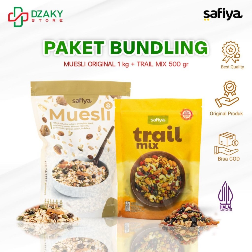 

Safiya Paket 2in1 Trail Mix + Muesli Original Premium