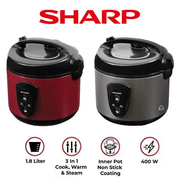 Ay00 [BEBAS ONGKIR] Sharp Magic Com KS N 18 MG / Rice Cooker Sharp KS N18MG SL / SHARP Magic Com