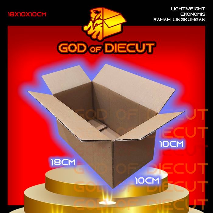 

18x10x10 cm kardus box kotak karton packing barang polos baru