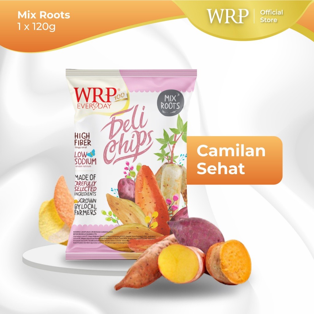 

WRP Delichips Mix Roots Family Pack 120g - Camilan Diet