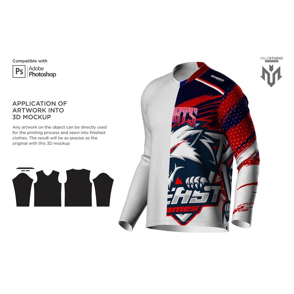 BRIKFID-PRO 3D Double V Neck Jersey Mockup | Mockup Tshirt High Quality Photoshop