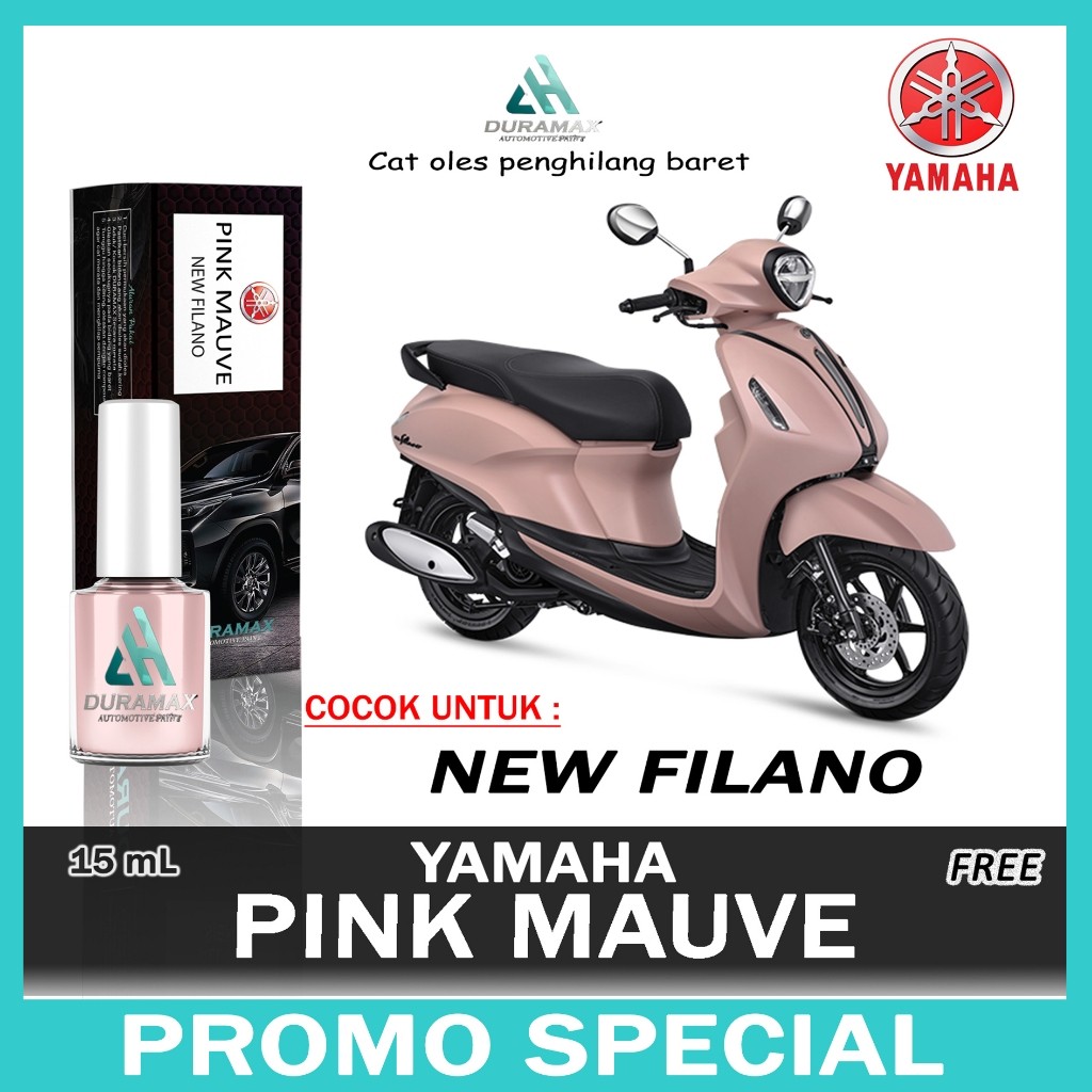 CAT OLES PENGHILANG BARET MOTOR MAUVE PINK YAMAHA ALL NEW FILANO