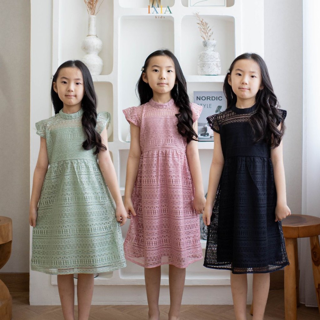 Dress Natal Wedding Mewah Elegan Kado Hadiah Ultah Ank2 Perempuan Gaung Cewek Umur 2-10 Thn Dres Ana