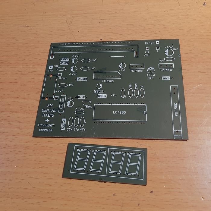 Part PCB Tuner Block FM Mitsumi FAE347 FAE 347 & Counter Display FM 4 Digit Electrical Equipment