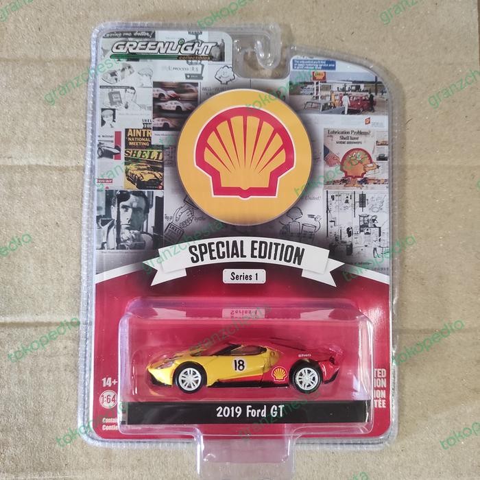DIECAST GREENLIGHT SHELL SPECIAL EDITION SERIES 1 - 2019 FORD GT MINIATUR