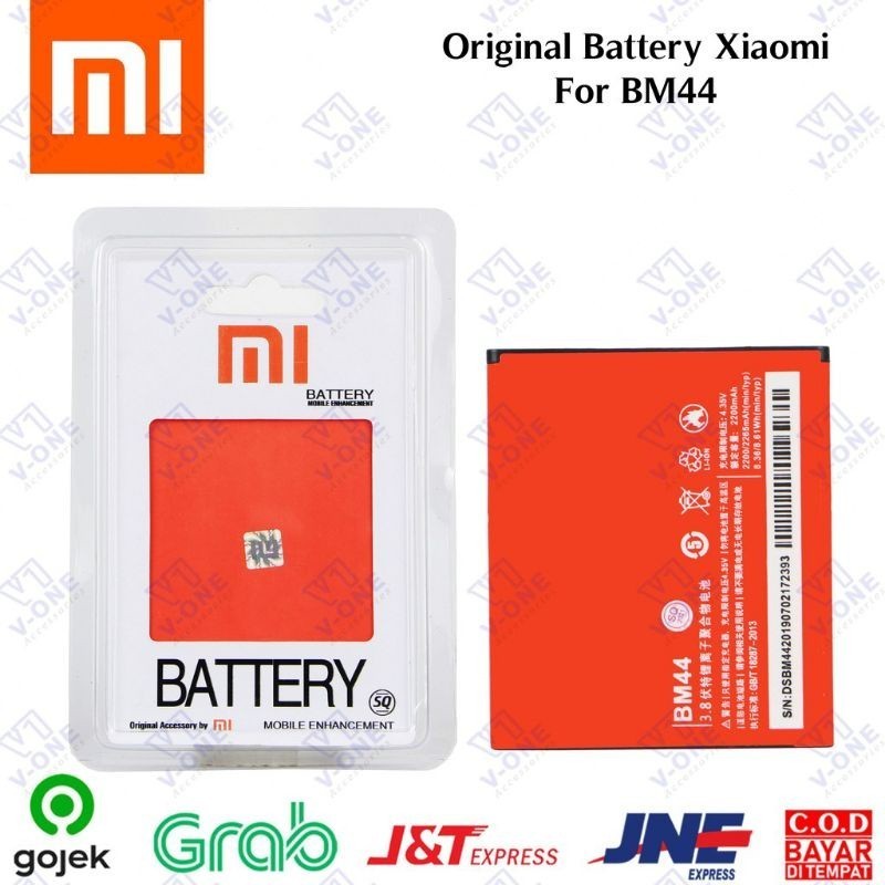 BATERAI BATRE BATTERY XIAOMI BM44 UNTUK XIAOMI REDMI2 REDMI 2