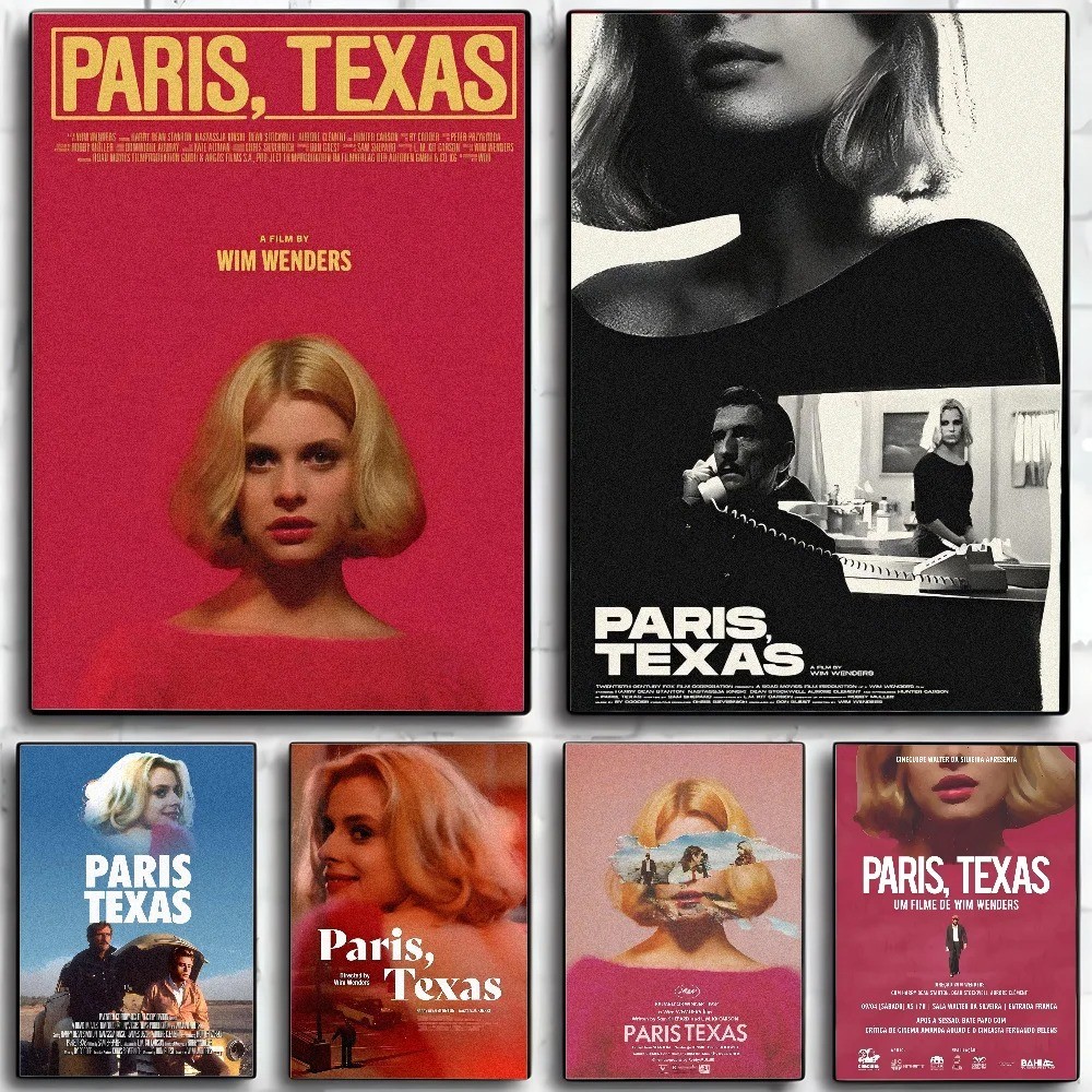 Classic Road Movie Paris Texas Poster Wall Art Home Decor Room Decor Canvas Painting Living Room Res
