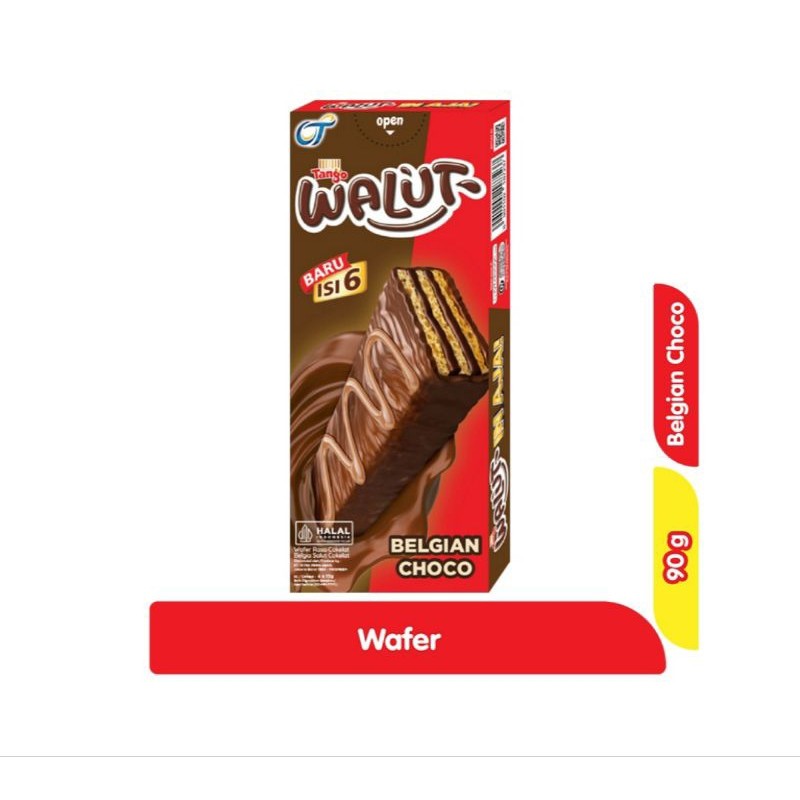 

TANGO Walut Wafer Cokelat Belgian box 90 gr - ARM
