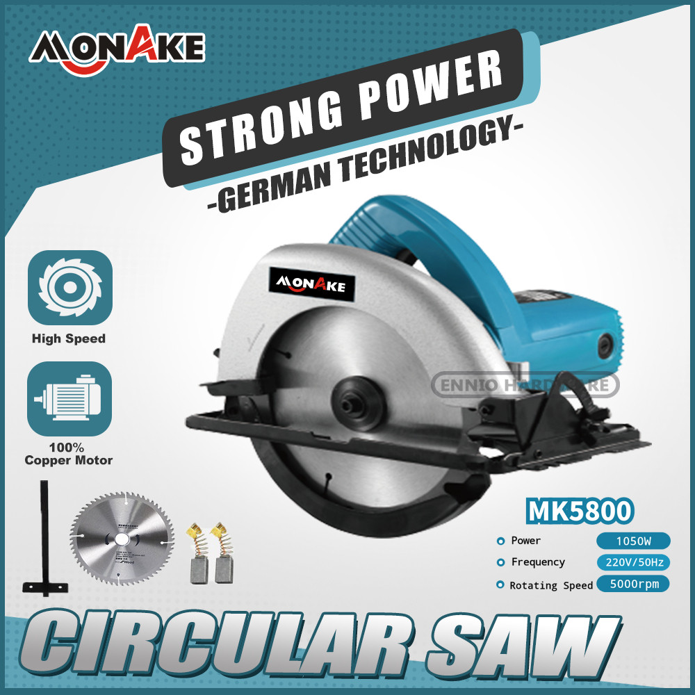 MONAKE Mesin Circular Saw Mesin Gergaji Mesin Potong kayu MK5800