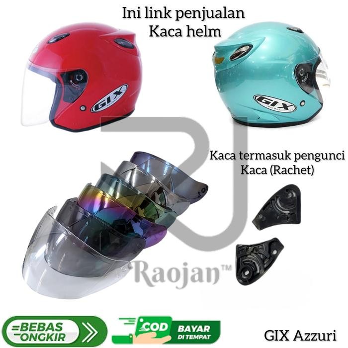 Kaca helm GIX Azzuri visor helm GIX Centro Azzuri Rachet