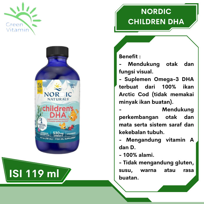 Nordic Children's DHA 119mL BPOM Original Nordics Natural