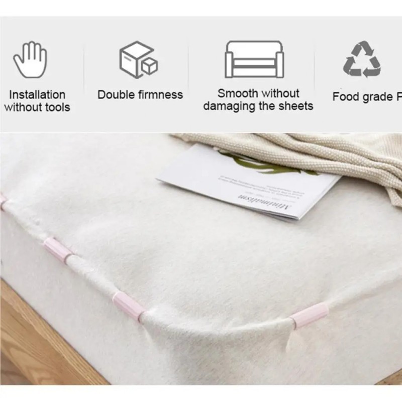 Penjepit Sprei Kasur Anti Geser 6Pcs Jepitan Kasur Anti Geser