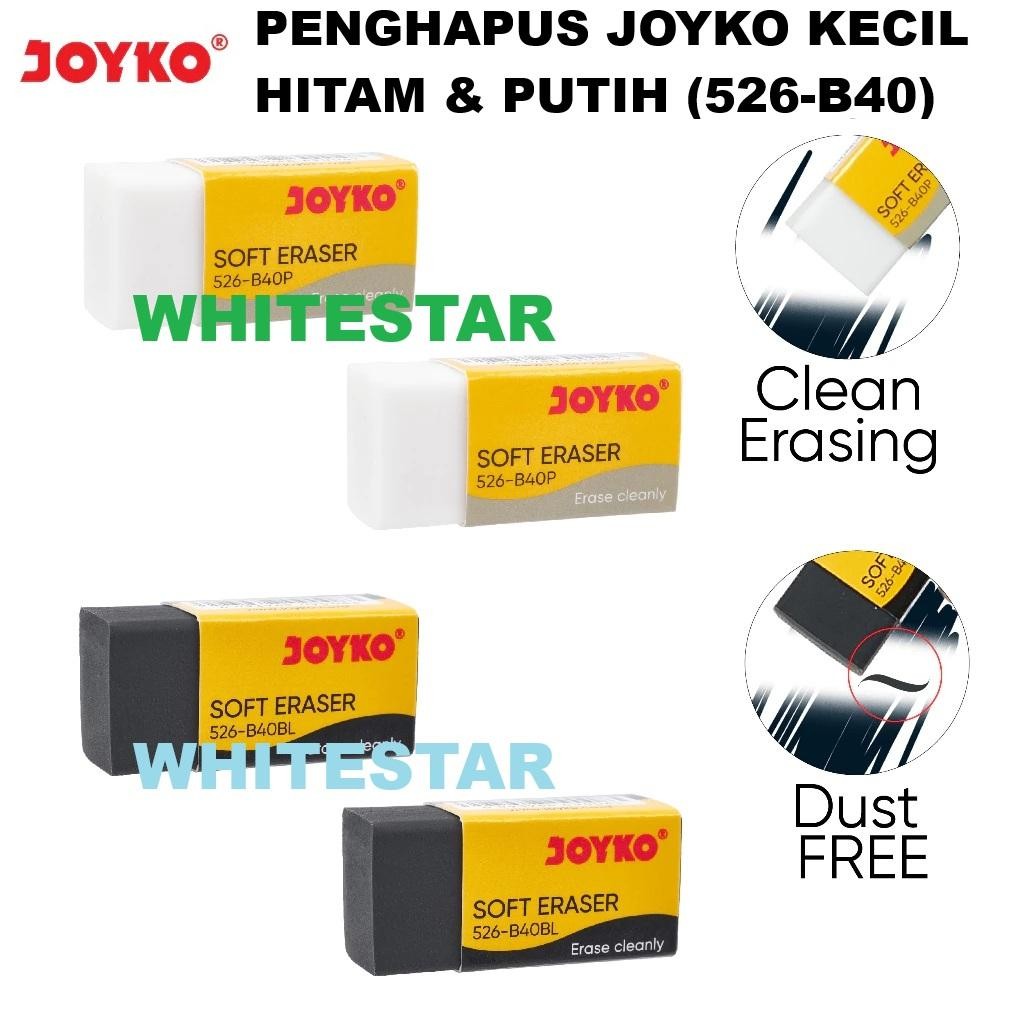 

penghapus / eraser pensil / pencil joyko hitam / putih (526-b40)