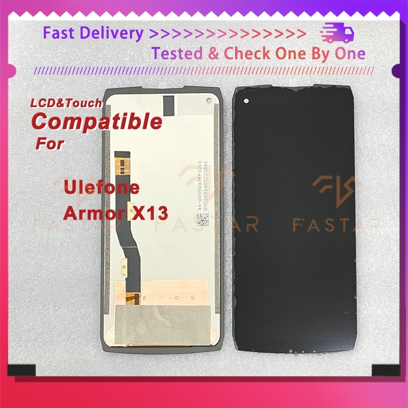 6.52"Tested For Ulefone Armor 13 LCD Display Touch Digitizer Assembly Replacement Parts Screen Ulefo