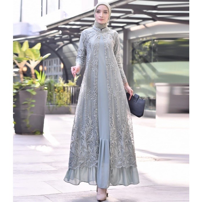Gamis Tulle Rompi / Gamis Ceruty Babydoll / Gamis Pesta / Gamis Kondangan / Gamis Brokat / Gamis Pes