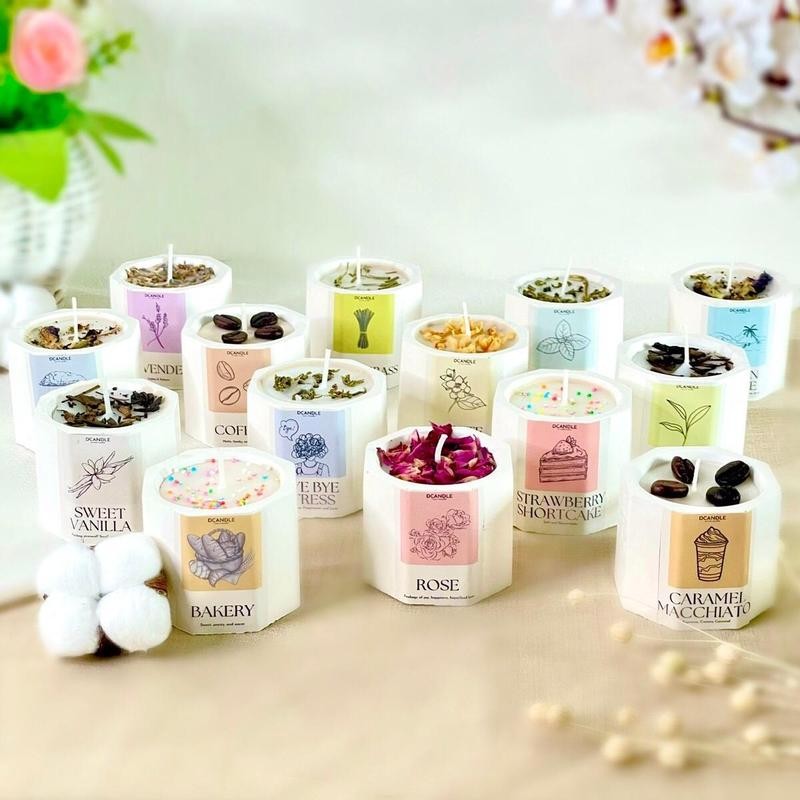 

Concrete Scented Candles 40gr by DCANDLE | Lilin Aromaterapi Concrete | Souvenir Pembantu Tidur Hadiah Pembantu Tidur