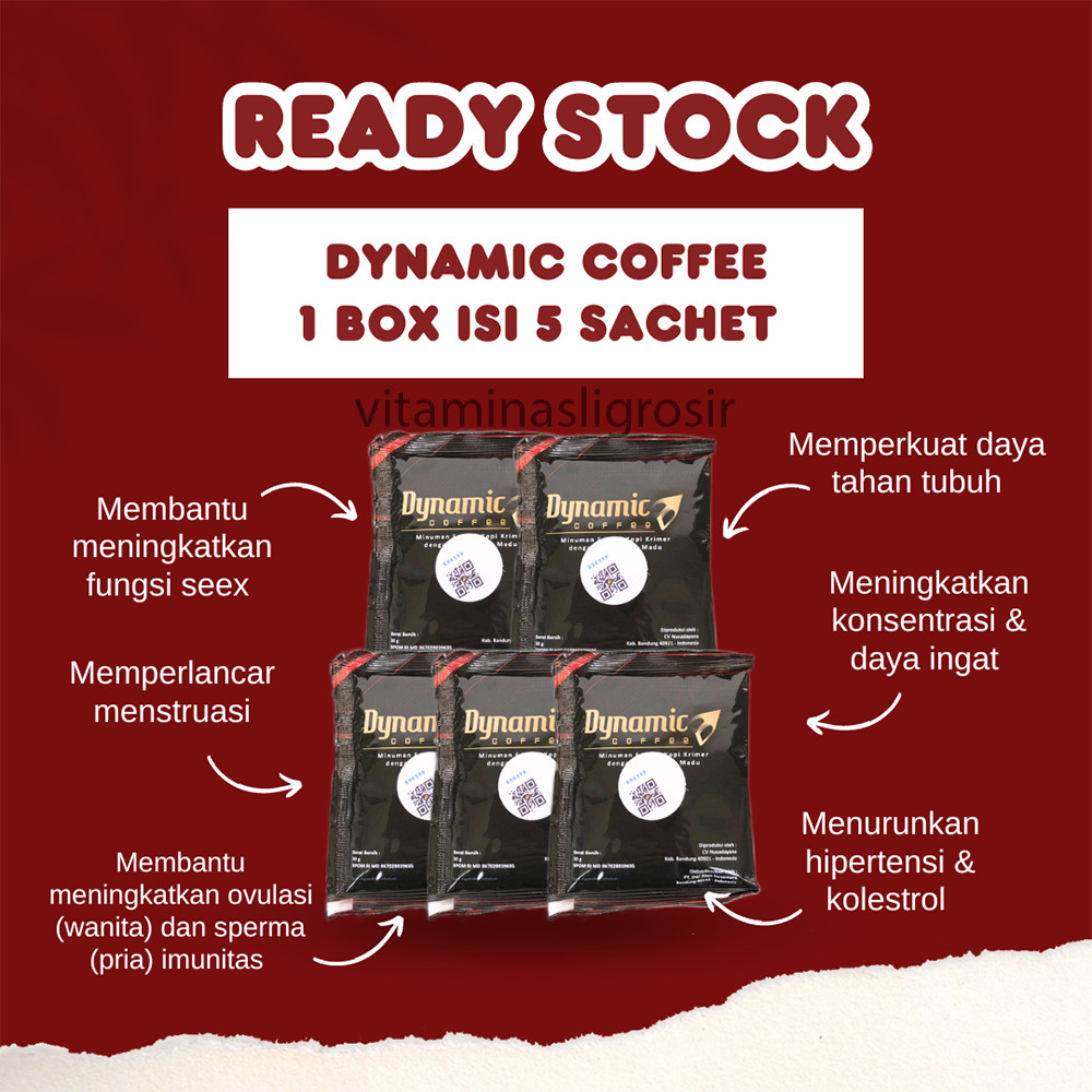 

READY COFFE DYNAMIC ECER isi 5 sachet original