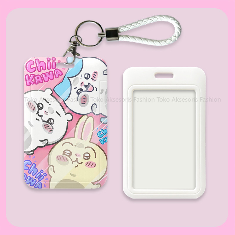 

id card holder tempat kartu lucu layer lanyard photocard aesthetic gantungan kartu nama tag cute nametag cari di lanyard 006