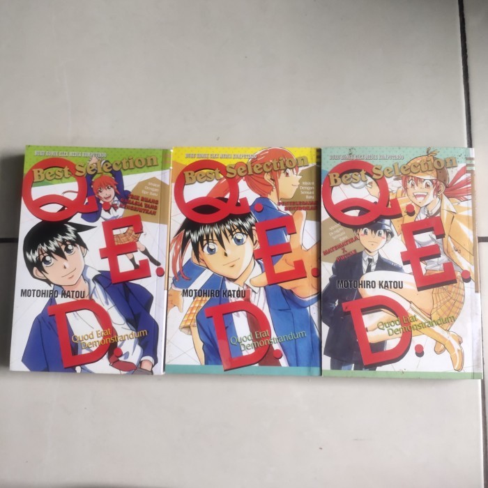Komik QED Q.E.D Q E D Best Selection Preloved Kondisi Baik Borongan Penyelesaian Bentrokan, Matemati