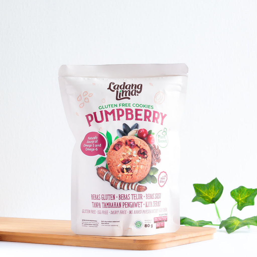 

80G PUMPBERRY MINI BITES COOKIES KUKIS GLUTEN FREE - LADANG LIMA