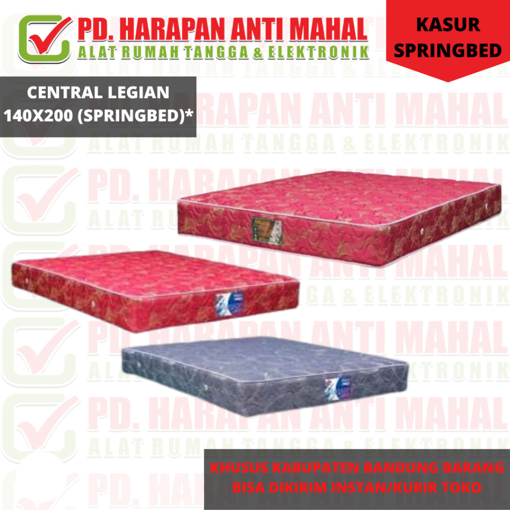 CENTRAL LEGIAN 140X200 (SPRINGBED)*/CENTRAL LEGIAN 140X200 TEBAL 25CM (SPRINGBED)*/Kasur SpringBed C