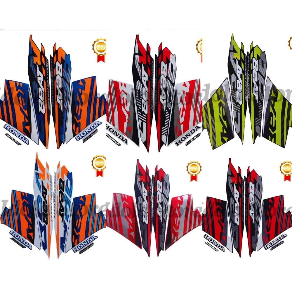 STIKER STRIPING HONDA BEAT NEW 2021 FULL STIKER LIS BODY MOTOR BEAT NEW 2021 STANDAR BERKUALITAS