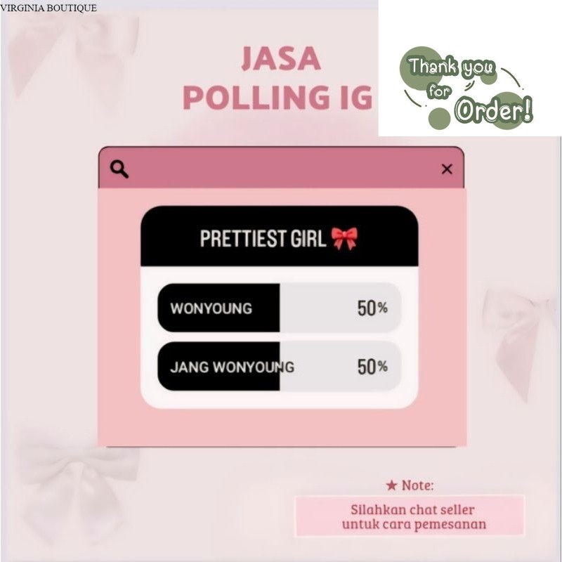 Jasa Vote Polling Instagram | Jasa Vote postingan ig  | Jasa Vote story ig | Jasa vote polling ig