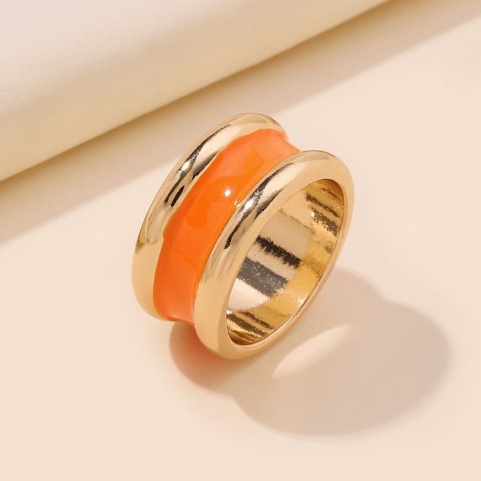 ring bros jilbab cincin Dengan aksen warna ditengah unik dan elegan - Putih