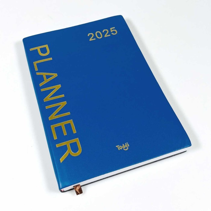 

Buku Agenda Catatan Kerja Perencana Mingguan Kalender Catatan Sampul Lunak A5 - Blue