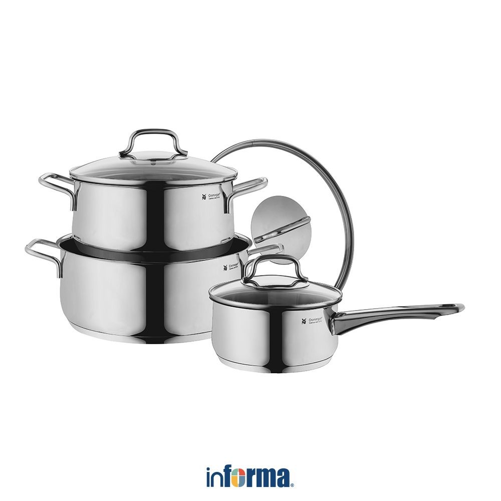 Informa Wmf Set 3 pcs Diadem Plus Perlengkapan Masak Dengan Tutup Cookware Set Casserole Saucepan Pa