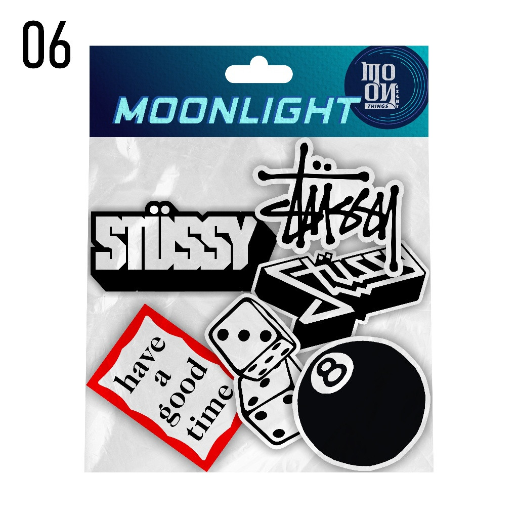 

STIKER PACK BRAND AESTHETIC STUSSY - MOONLight 06