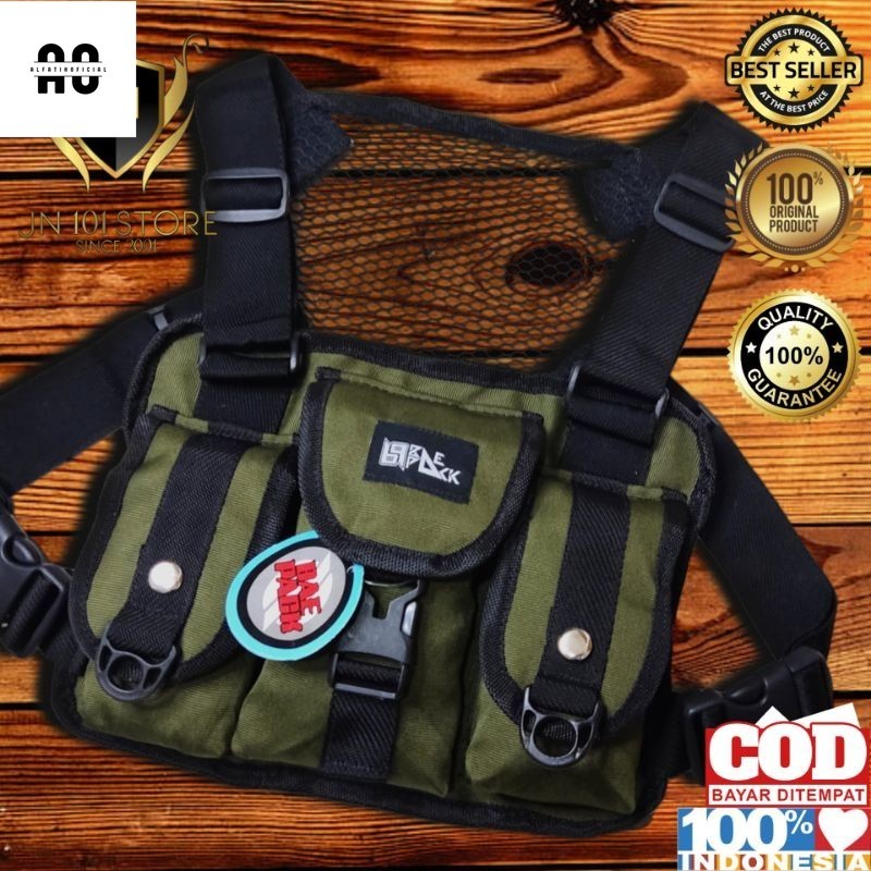 As) PROMO Chestbag tas dada pria laki laki model tactical tas motor kualitas terbaik harga termurah