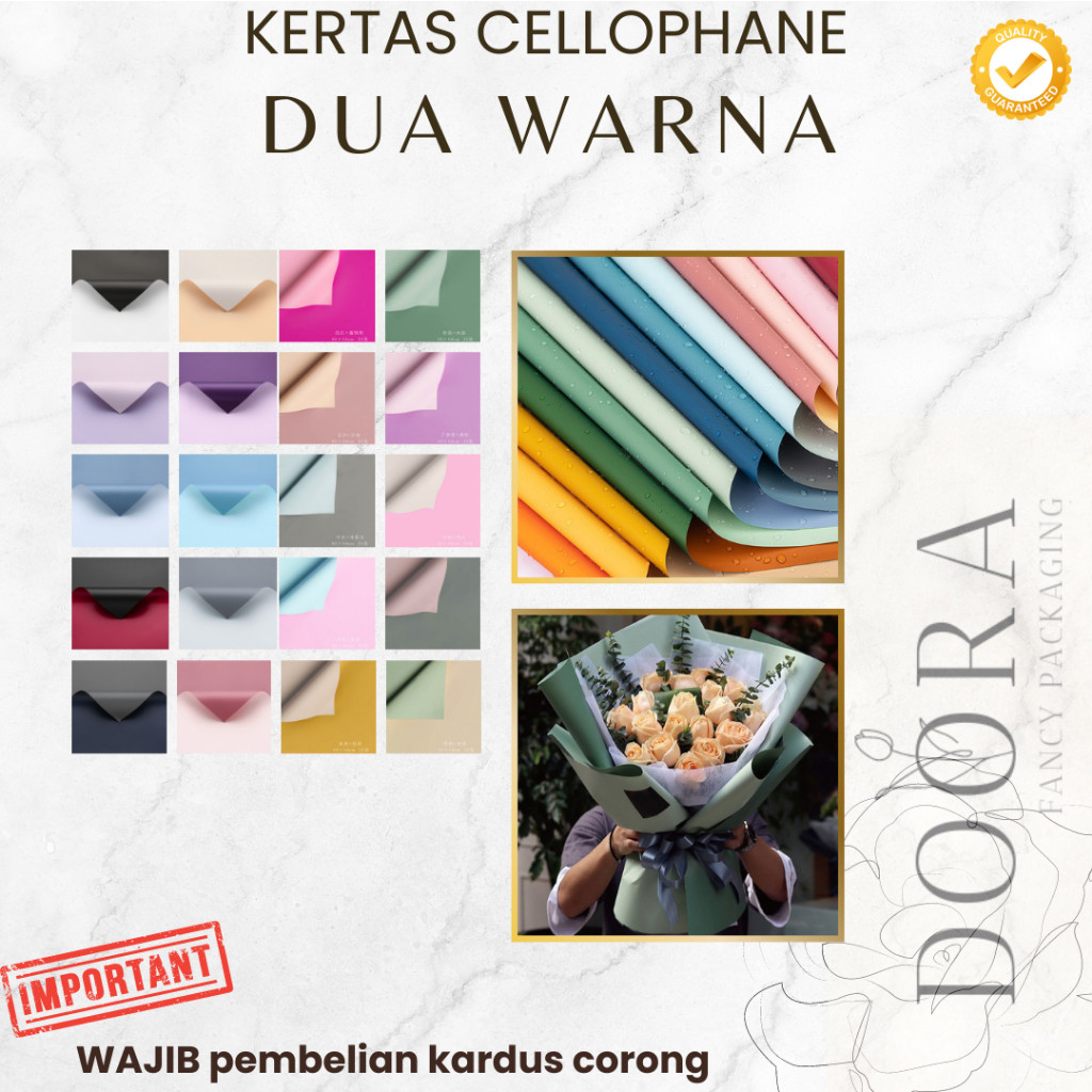 

Kertas Cellophane Buket Bunga 2 Warna [20lembar]