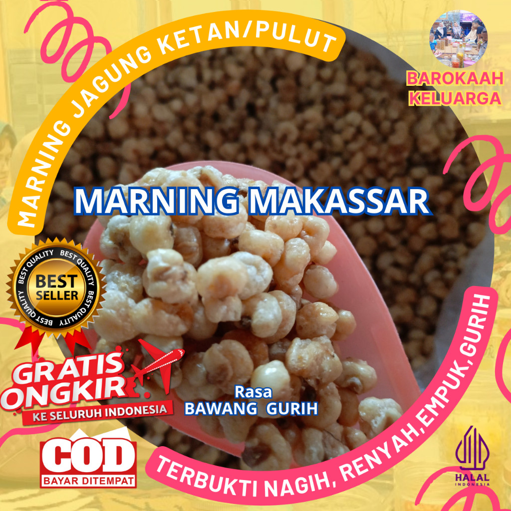 

CEMILAN MARINING JAGUNG KETAN/ SNACK MARNING JAGUNG/ MARNING KLASIK JAGUNG/ MARNING JAGUNG SULTAN PREMIUM/ MARNING JAGUNG SUPER DUPER EMPUK RENYAH (250gr)