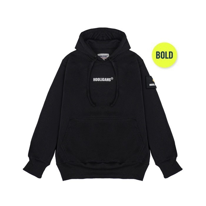 HOOLIGANS Hoodie Bold Scott Black - S