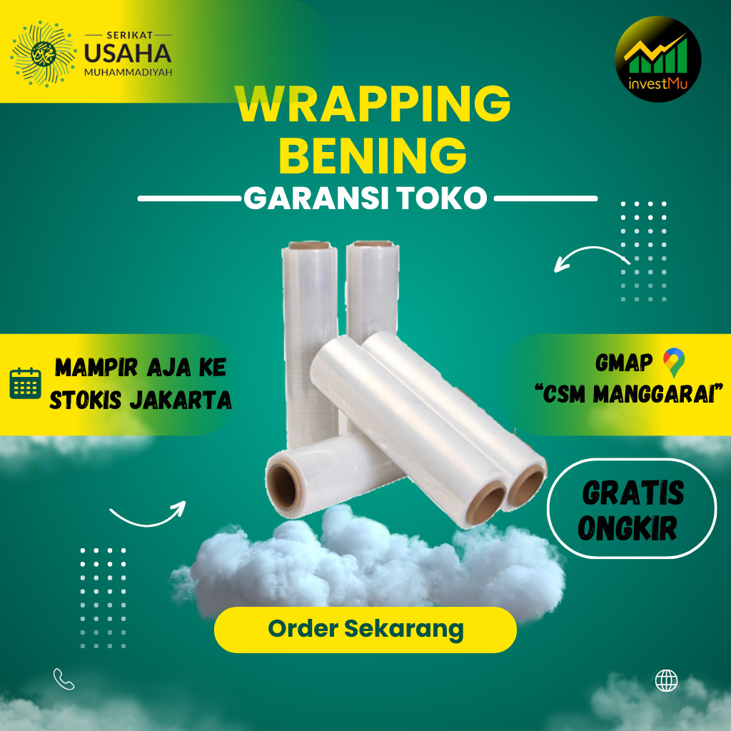 

PLASTIK WRAP WRAPPING BENING TEBAL SUMU