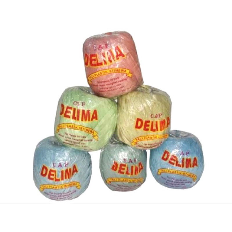 

TALI RAFIA IKAT BARANG MERK DELIMA TALI PLASTIK PER 1 ROLL