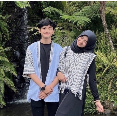 TT.ID | COUPLE TENUN TORA VEST TENUN IKAT ASLI OUTER SONGKET CARDIGAN TENUN KIMONO TENUN BOLERO TENU