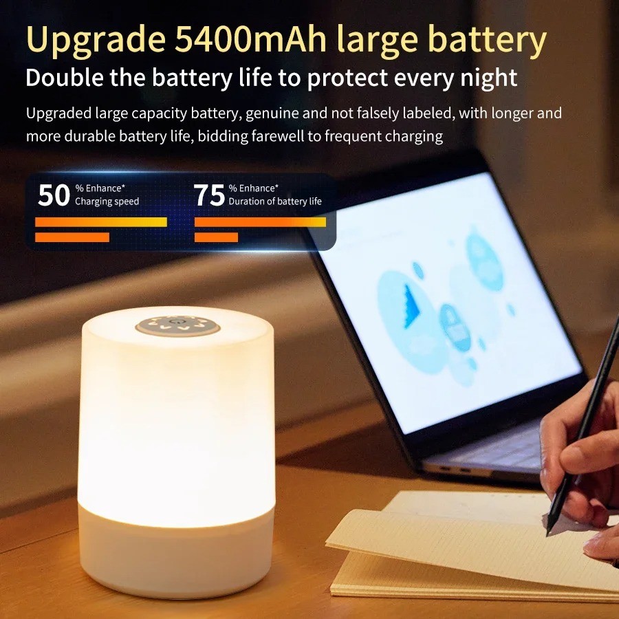 

LED Touch Glow Night Light Remote Control Timing Dimming Baby Room Bedroom Lighting Table Lamp Decoration Bedside Sleeping Lamp