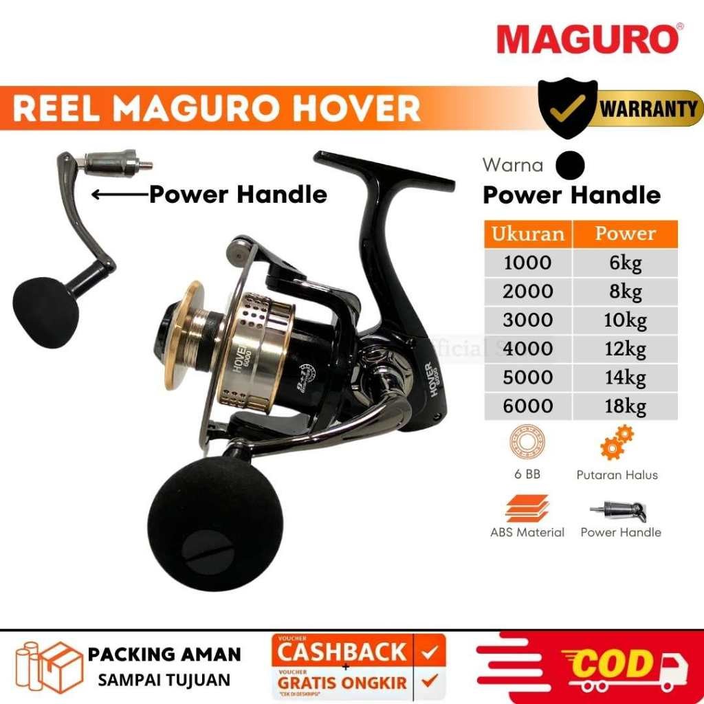 Reel Pancing Maguro HOVER 1000 2000 3000 4000 5000 6000 | Power Handle | Super Strong Durable | One 
