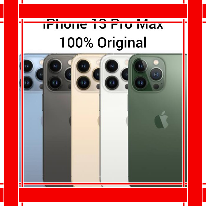 Apple iPhone 13 Pro Max 5G 128 GB / 256 GB / 512 GB / 1 TB Promax New - 128GB, Second INTER