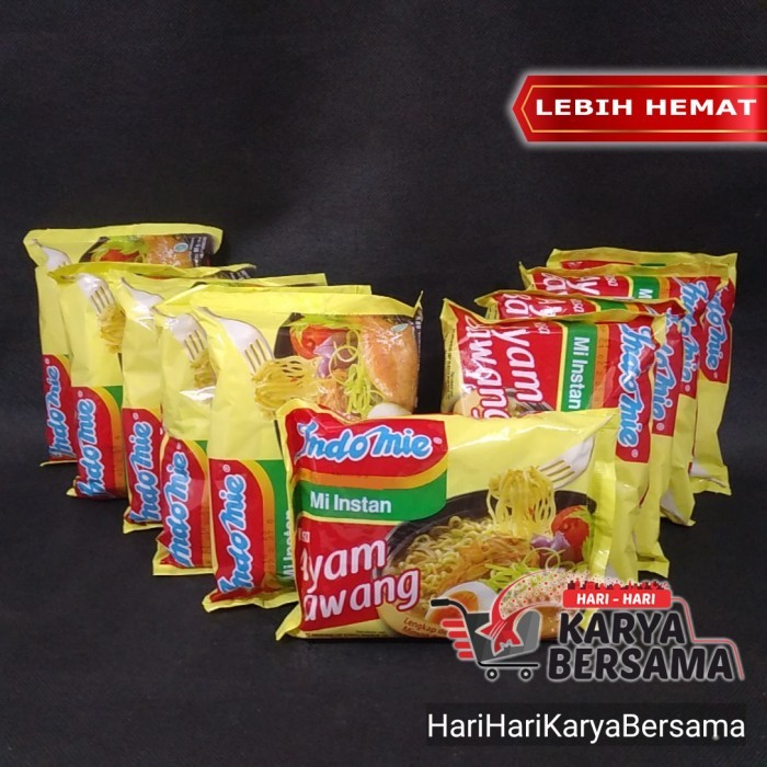

INDOMIE MI INSTAN RASA AYAM BAWANG PACK 10 BUNGKUS X 69GR