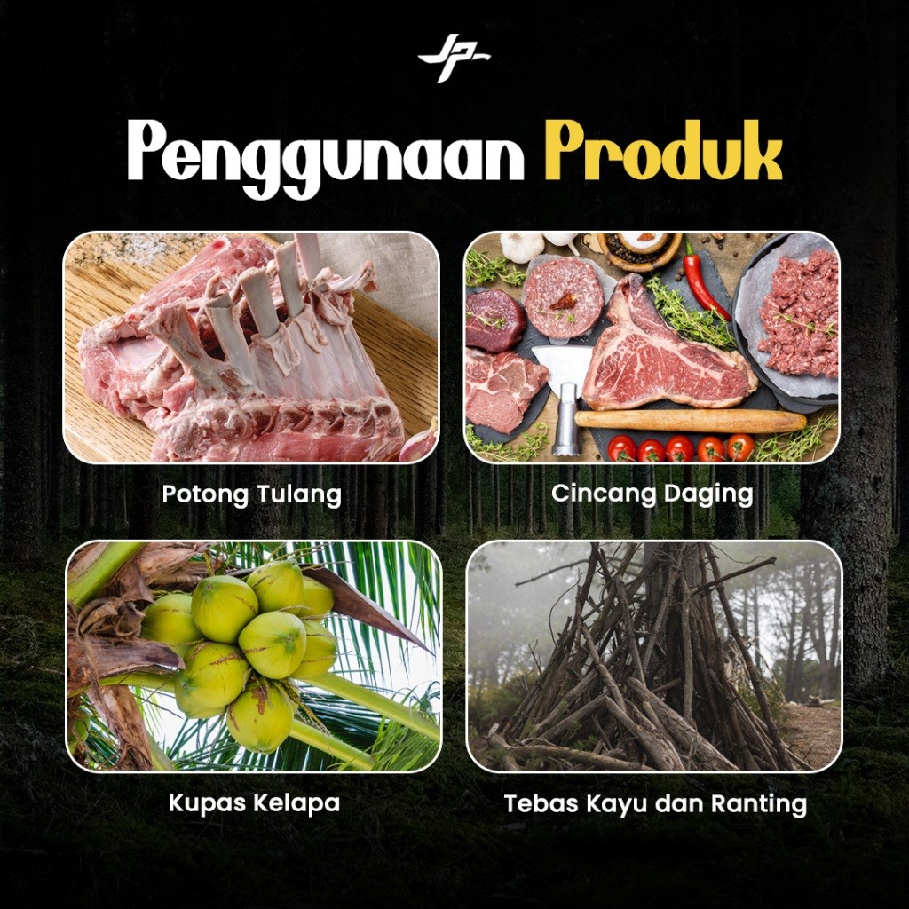 SHp2 Juragan pisau - bedog hamalan betekok multifungsi bajar per cacah tulang cincang daging