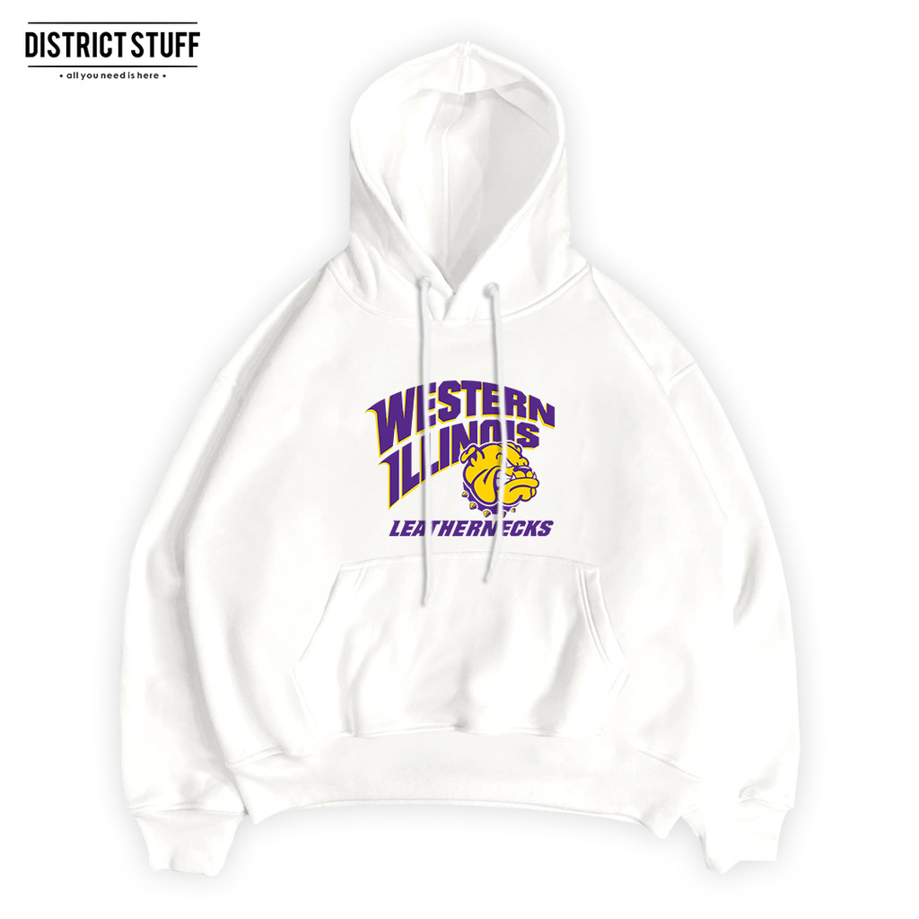 Hoodie Jumper Western Illinois Jaket Pria Wanita Cotton Fleece Premium