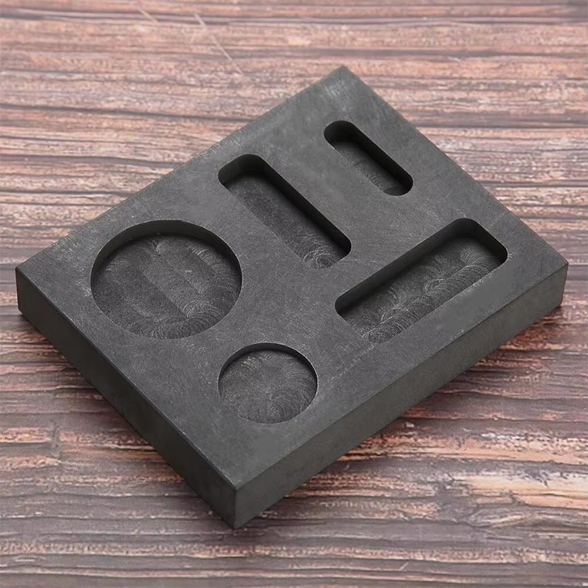 WAGOMU - 7 in 1 Grafit Casting Ingot Cetakan Wadah Grafit Ingot Bar Bulat Koin Combo Melting Ingot