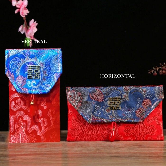

Angpao imlek kain tebal angpao wedding sangjit motif embos
