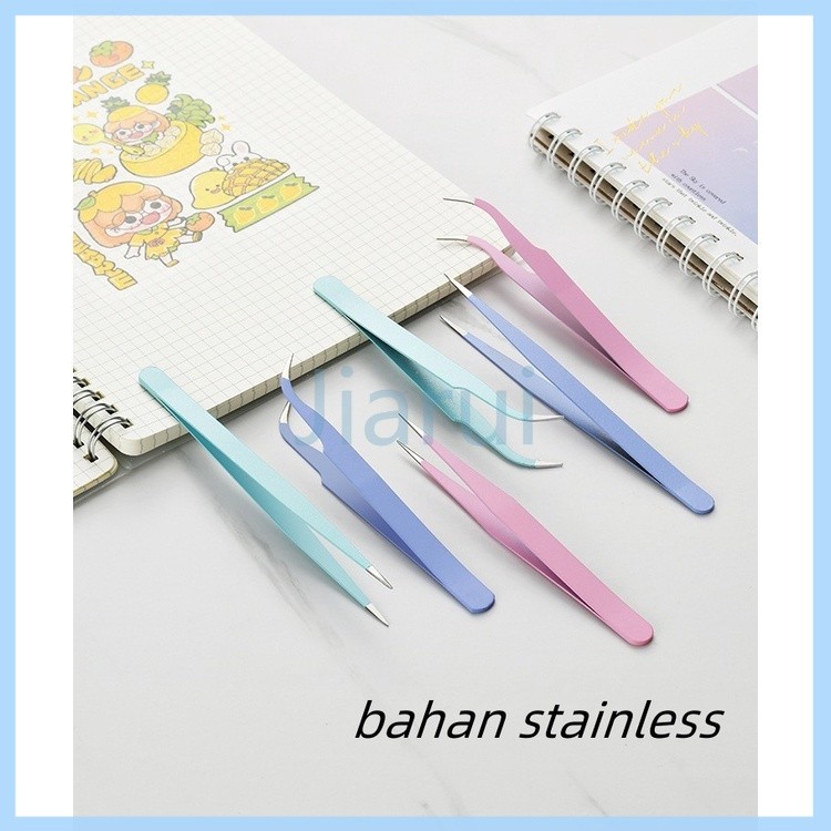 

Jiarui Tweezer Sticker /Pinset Bengkok/ Pinset Lurus