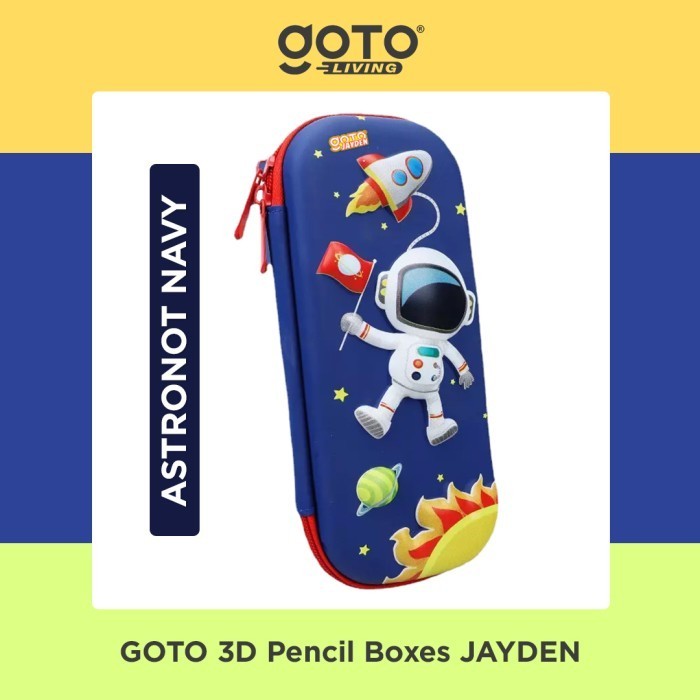 

Goto Jayden Kotak Pensil Anak Tempat Alat Tulis 3D Karakter Timbul - DINO BLACK